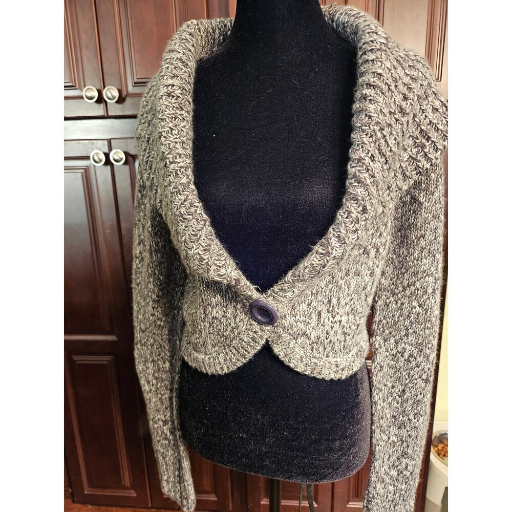 Next Era Couture Cropped Cardigan Sweater 90s vibe Sz Large